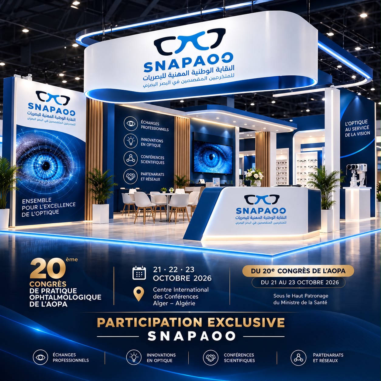 20ᵉ Congrès de Pratique Ophtalmologique de l'AOPA – Participation exclusive SNAPAO?